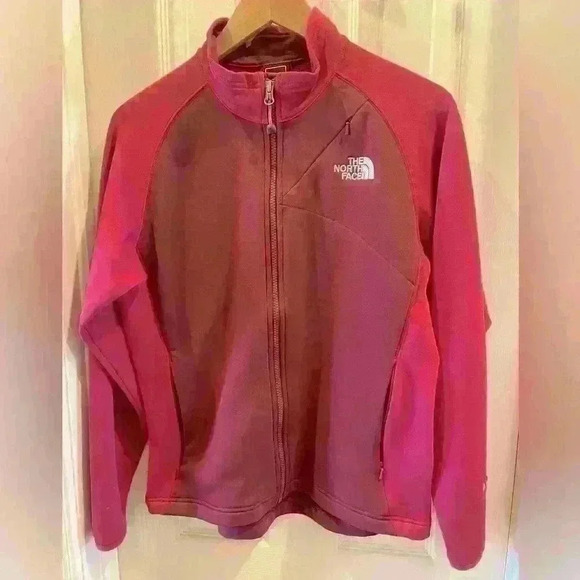 North Face zip up Shell Rock jacket. Lightweight two toned pink. Size Medium - Picture 1 of 5